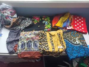 lot 256C image: Echo Silk Scarves - 100% Silk, Made in Japan - Floral, Paisley & Animal Prints