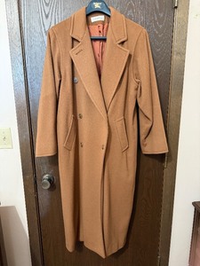 lot 310C image: main level bedroom - Calvin Klein Wool Coat - Long Camel, Size 6, 100% Wool