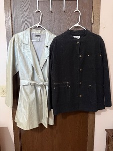 lot 312C image: Road Rags Jeans Co. Coated Rain Jacket & Elements by Spiegel Coat (Lot of 2)