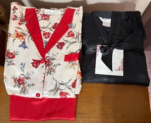 lot 319C image: Pajama Sets, New - Gilligan & OMalley & Kathryn brands - 2 Pc Long Sleeve Sleep Shirt & Pants - Size L
