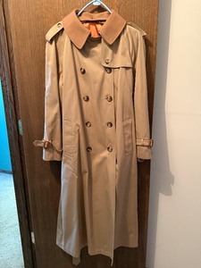 lot 384C image: basement bedroom closet - EVAN-PICONE Camel Trench Coat - Double-Breasted, Belted, Epaulets