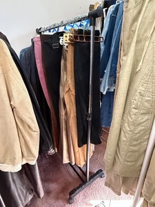 lot 328C image: Adjustable Rolling Rack for apparel (Lot of 1)