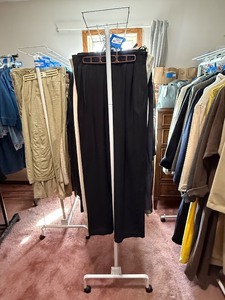 lot 361C image: Rolling Garment Rack With Top Shelf for Shoes and Accessories - (lot of 1)