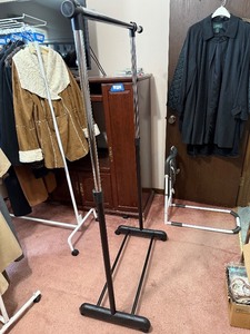 lot 364C image: Adjustable Rolling Rack for apparel (lot of 1)
