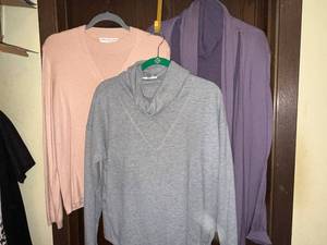 lot 128C image: Josephine Chaus Twin-Set, Cable & Gauge 2pc set, Sutton Studio Cashmere Sweater, Michael Kors Cardigan