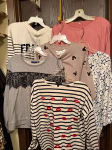 lot 140C image: H&M, J.Crew, Disney, Apt. 9 and Sonoma - womens tops (lot of 6)