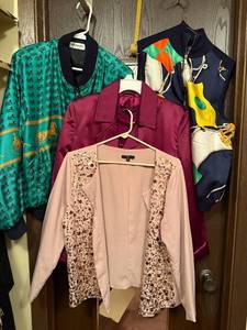 lot 150C image: Jackets & Vests (Lot of 4) - Lauren Ralph Lauren, GAP, H&M, Express, Apt 9, Silkworms