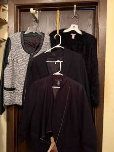 lot 157C image: 4 Jackets - Cynthia Rowley, H&M, Apostrophe, and Unbranded Black Bolero Jacket