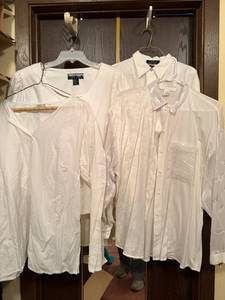lot 170C image: Lauren Ralph Lauren, Limited, NY Line, Jennifer & Grace, Ninety White Blouses (Lot of 5)