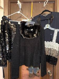 lot 202C image: Victoria Jones, Michelle Nicole and Lucidity Branded womens topsjacket (lot of 4)