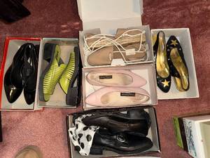 lot 350C image: Womens Dress Shoes Assortment - Heels, Flats, Sandals & Boots