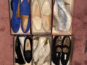 lot 358C image: Talbots & Saks Italian Womens Dress Shoes Lot - 6 Pairs in Original Boxes (Lot of 6)