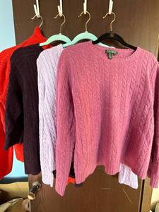 lot 275C image: Cable Knit Sweaters - Assorted Colors (Lot of 4)