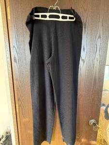 lot 450C image: Josephine Chauss Black Knit Pants - Size L - 67% Acrylic 33% Nylon - Made in Hong Kong