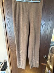 lot 458C image: Chicos Designs Knit Pants - Brown Taupe, Full-Length