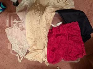 lot 178C image: Lace Trim Camisoles & Slips Collection - Pink, Cream, White, Black