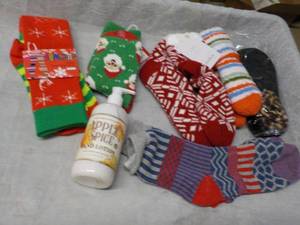 lot 9 image: Stockings and Hand lotion...