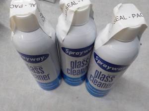 lot 100 image: 3 Spray way Glass Cleaner...