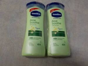 lot 105 image: 2 Vaseline Aloe Soothe Body Lotion...