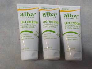 lot 117 image: 3 Alba Face and Body Scrub...