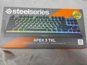 lot 161 image: Steel Series APEX 3 TKL  new in bo...