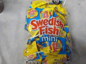 lot 162 image: Bag of 70 Treat Size Swedish Fish M...
