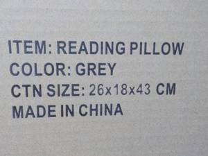 lot 166 image: Vacuumed Packed Reading Pillow...