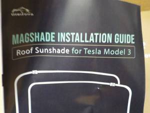 lot 203 image: Roof Sunshade for Tesla Model 3...