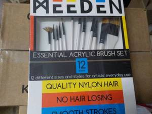 lot 206 image: Meeden Acrylic Brush Set...