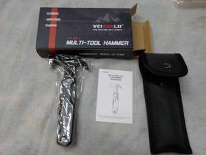 lot 242 image: Veitorld 14 in 1 Multi Tool Hammer...