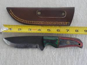 lot 256 image: MHS Cutlery Hand Crafted Damasaus S...