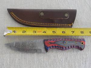 lot 257 image: MHS Cutlery Hand Crafted Damasaus S...