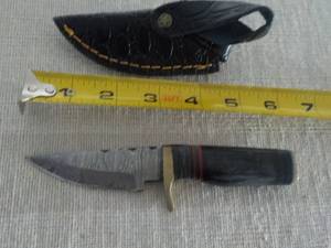 lot 260 image: MHS Cutlery Hand Crafted Damasaus S...