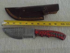 lot 268 image: MHS Cutlery Hand Crafted Damasaus S...