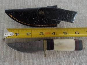 lot 272 image: MHS Cutlery Hand Crafted Damasaus S...