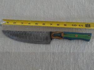 lot 275 image: MHS Cutlery Hand Crafted Damasaus S...