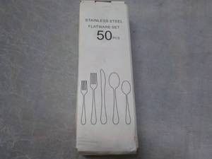 lot 298 image: Stainless Steel set 50 pcs Silverwa...