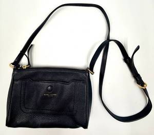 lot 50 image: Marc Jacobs Black Pebbled Leather Crossbody Bag & Gold Hardware