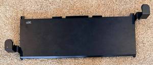 lot 100 image: Seville Classics airLIFT 360 Clamp-on Extra-Wide Under Desk Sliding Ball-Bearing Keyboard Tray - Black Powder-Coated Steel