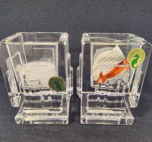 lot 67 image: Waterford Crystal Metropolitan Votive Holders New in Box