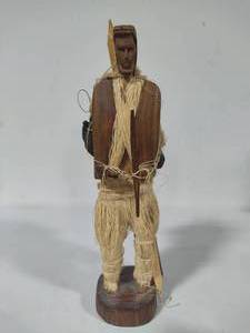 lot 33 image: Hand Carved Wooden Tribal Hunter