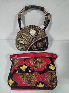 lot 91 image: Ladies Beaded Statement Purses