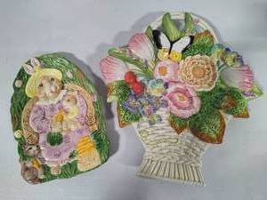 lot 168 image: Fitz & Floyd Easter Plates