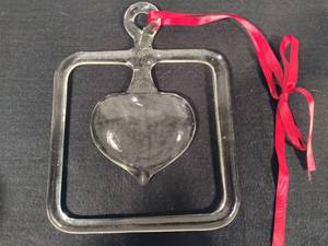 lot 204 image: Kosta Boda Heart Sun Catcher