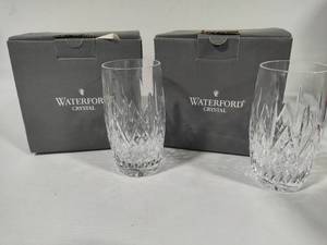 lot 207 image: Waterford Crystal Eight Hiball Glasses New in Box