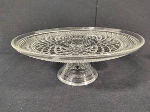 lot 213 image: Wexford Pattern by Anchor Hocking Pedestal Cake Plate