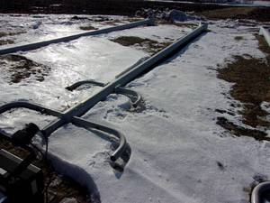 31' Steel Light Pole W/ 5 Lights