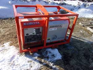 lot 28 image: Kubota Lowboy ll Diesel Generator (RUNS)