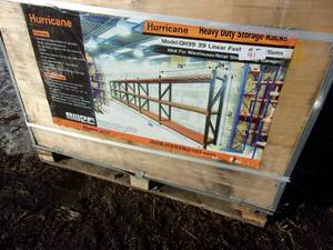 lot 41 image: Hurricane Steel Pallet Racking (UNUSED)