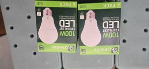 lot 18 image: A lot of 2pks of 8 pieces of 100W Equivalent LED Light Bulbs ( NEW)